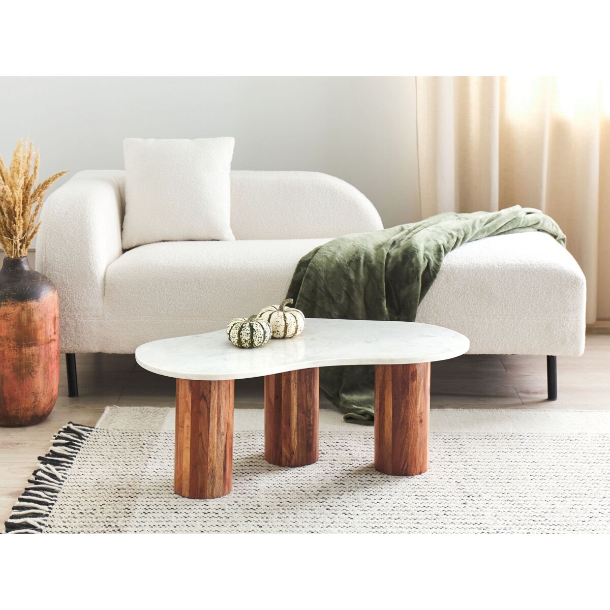 Stolik kawowy CASABLANCA Marmur Biały