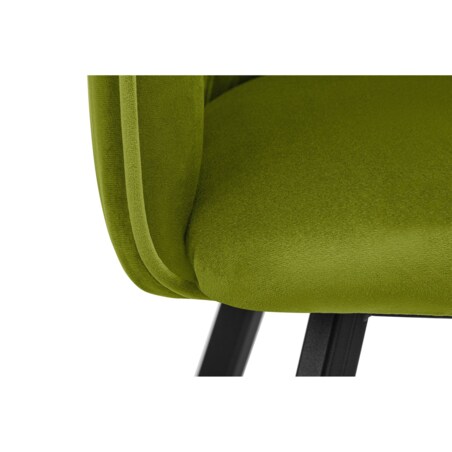 KONSIMO PYRUS welurowe krzesło  zielone