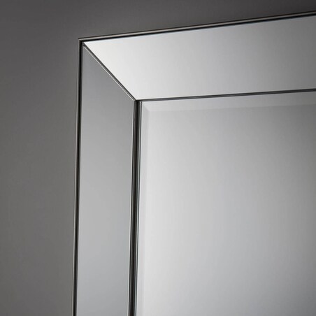 Lustro do salonu Bertoni 5055999207430 Brilliant prostokątne srebrne