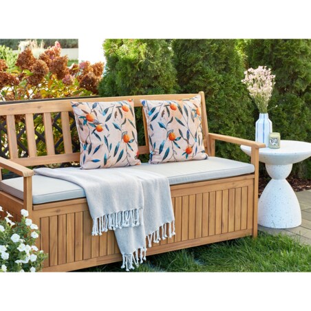 2 poduszki ogrodowe w liście 45 x 45 cm wielokolorowe PIALPETTA