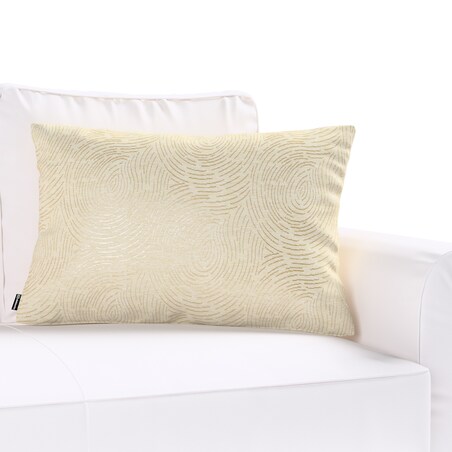 Poszewka Kinga na poduszkę prostokątną 47x28 beżowo-złoty wzór