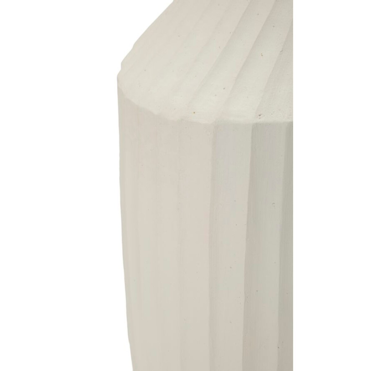 Osłonka dekoracyjna Ice, kolor kremowy, tlenek magnezu (MgO), 28,5 x 28,5 x 50,5 cm, styl nowoczesny, na doniczkę do salonu, Mauro Ferretti