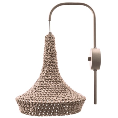 Kinkiet ścienny pleciony Mahaka 4033 Shilo salonowy bawełniany beżowy