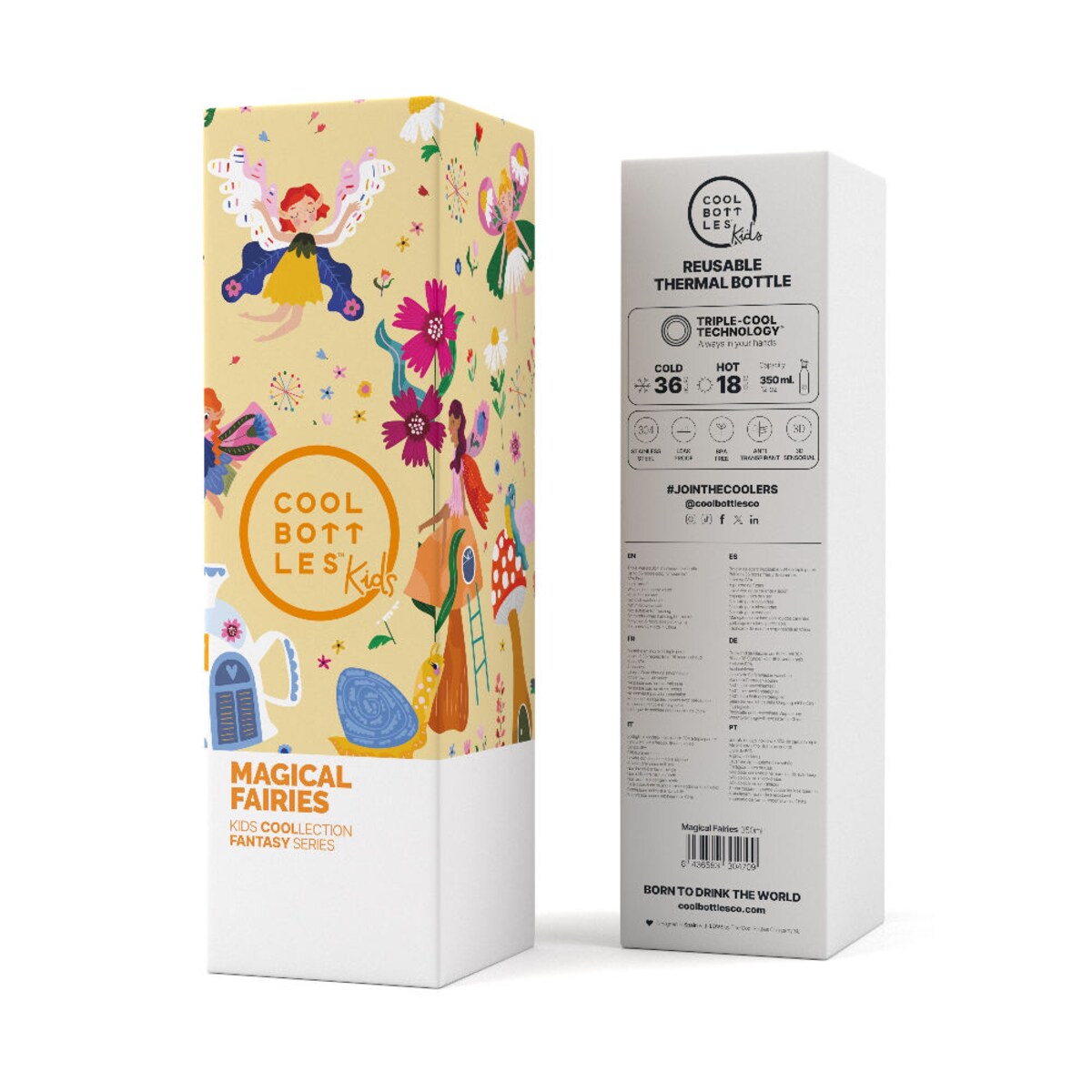 Cool Bottles Butelka termiczna Kids 350 ml Triple cool Magical Fairies