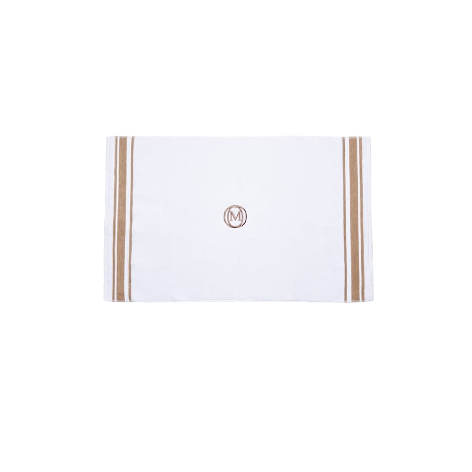 Dywanik łazienkowy 60 x 100 cm (beżowy) Monogram Linea OFFICINE Monogram