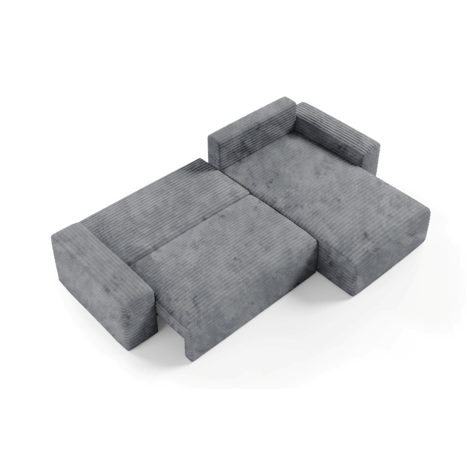 Narożnik COCO L z funkcją spania Kolor: TILIA 90