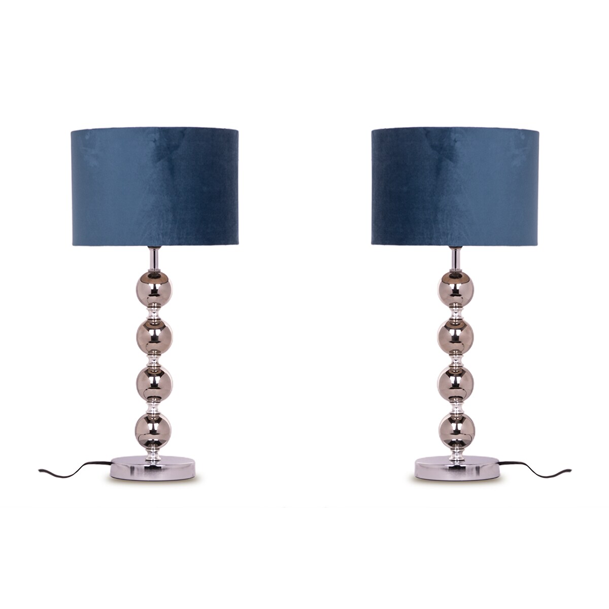 KONSIMO RASI Lampa stołowa 2szt., kolor granatowe