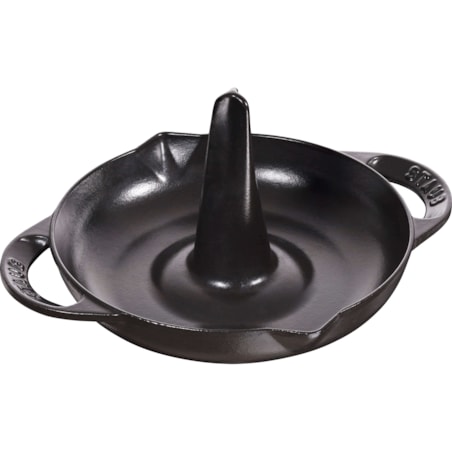 Opiekacz do kurczaka Staub - 24 cm, Czarny
