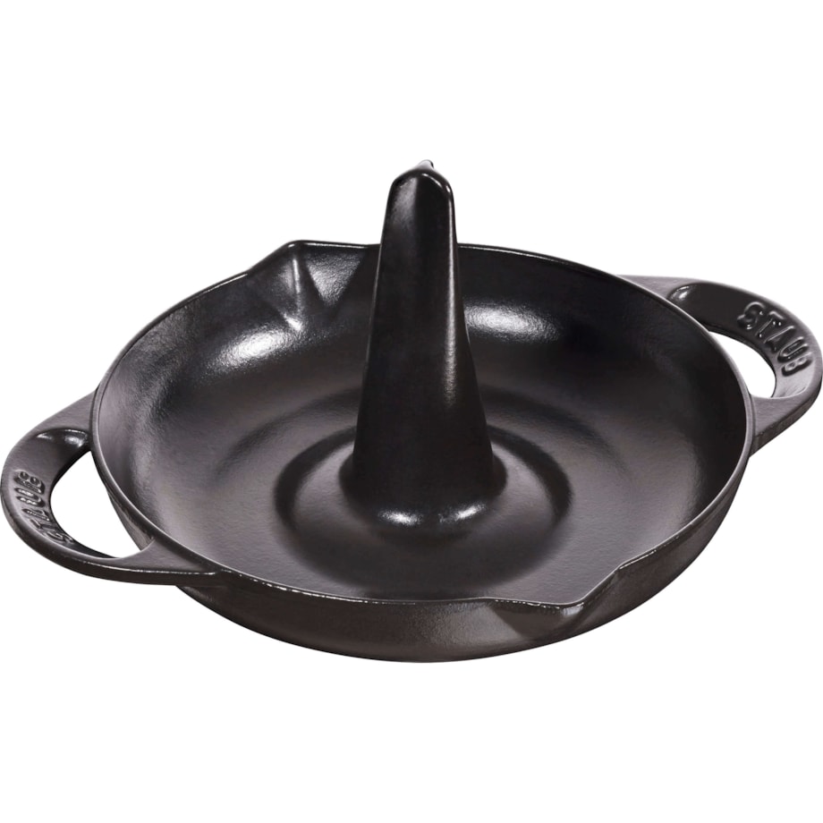 Opiekacz do kurczaka Staub - 24 cm, Czarny