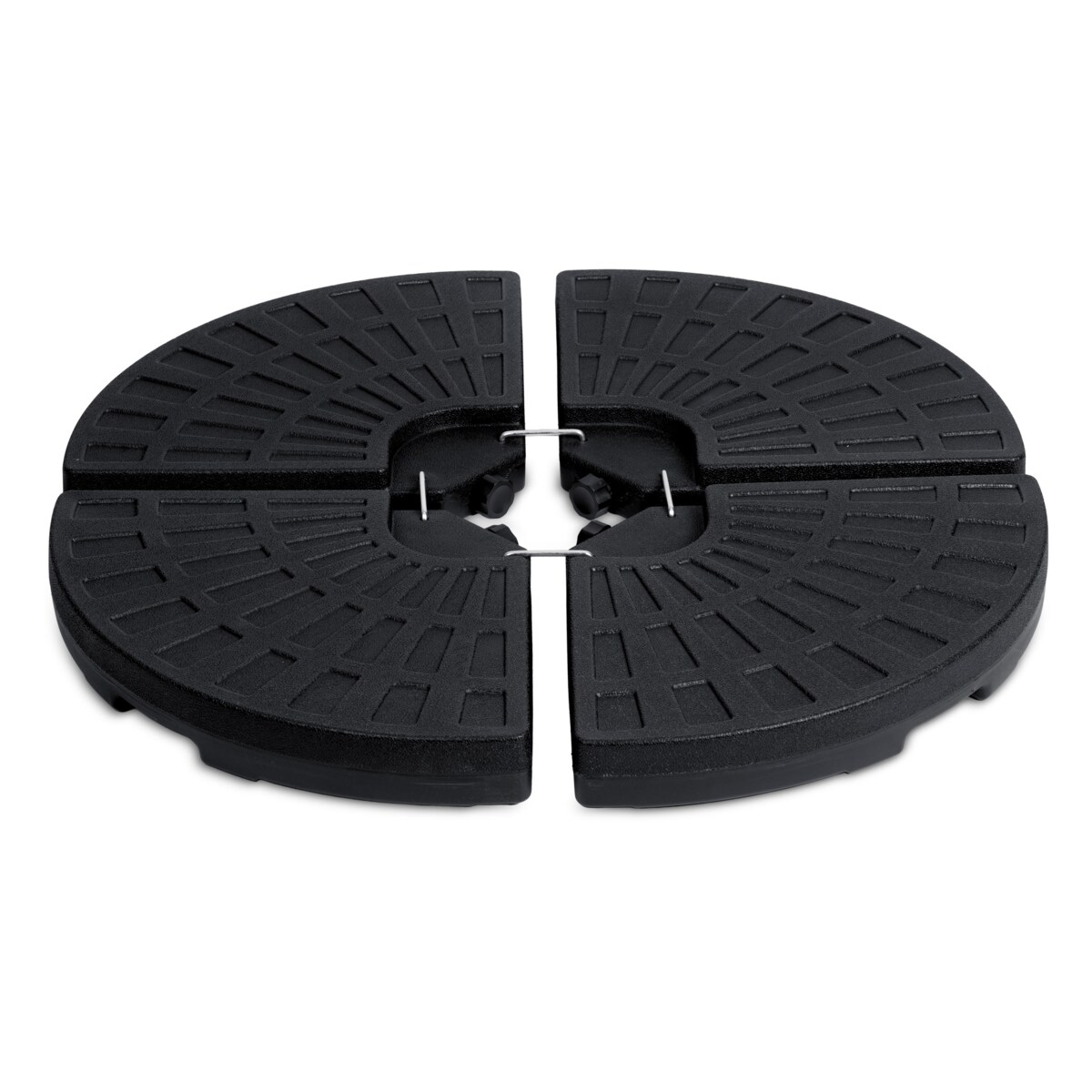 Podstawa parasola ogrodowego stojak obciążnik baza czarna Plonos 48x48x7,5cm