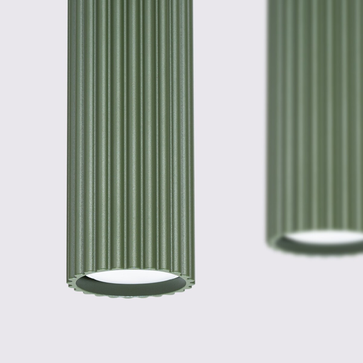 Lampa wisząca KARBON 4L zielona oliwka