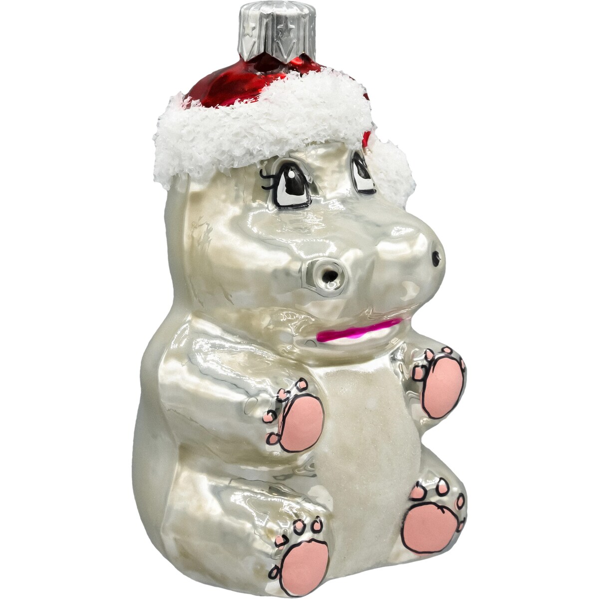 Bombka choinkowa: Świąteczny hipopotam