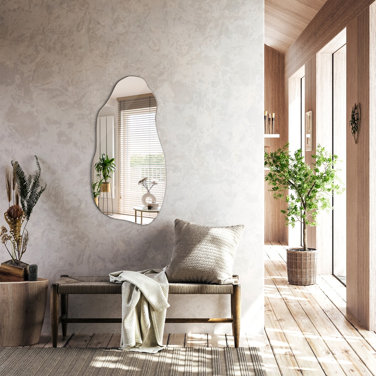 Lustro Faliste Gruszka 40x80 cm