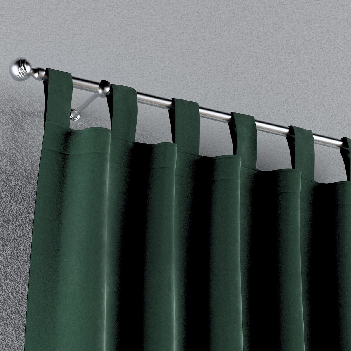 Zasłona na szelkach 1 szt. 130x245 ciemny zielony