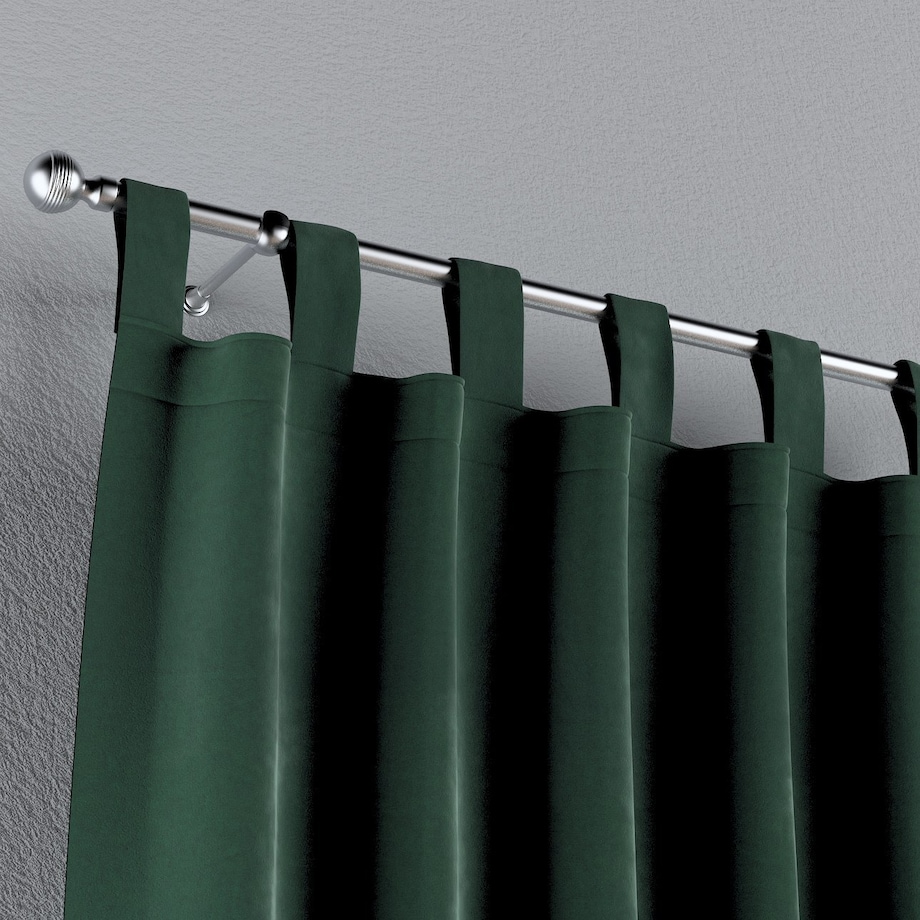 Zasłona na szelkach 1 szt. 130x245 ciemny zielony