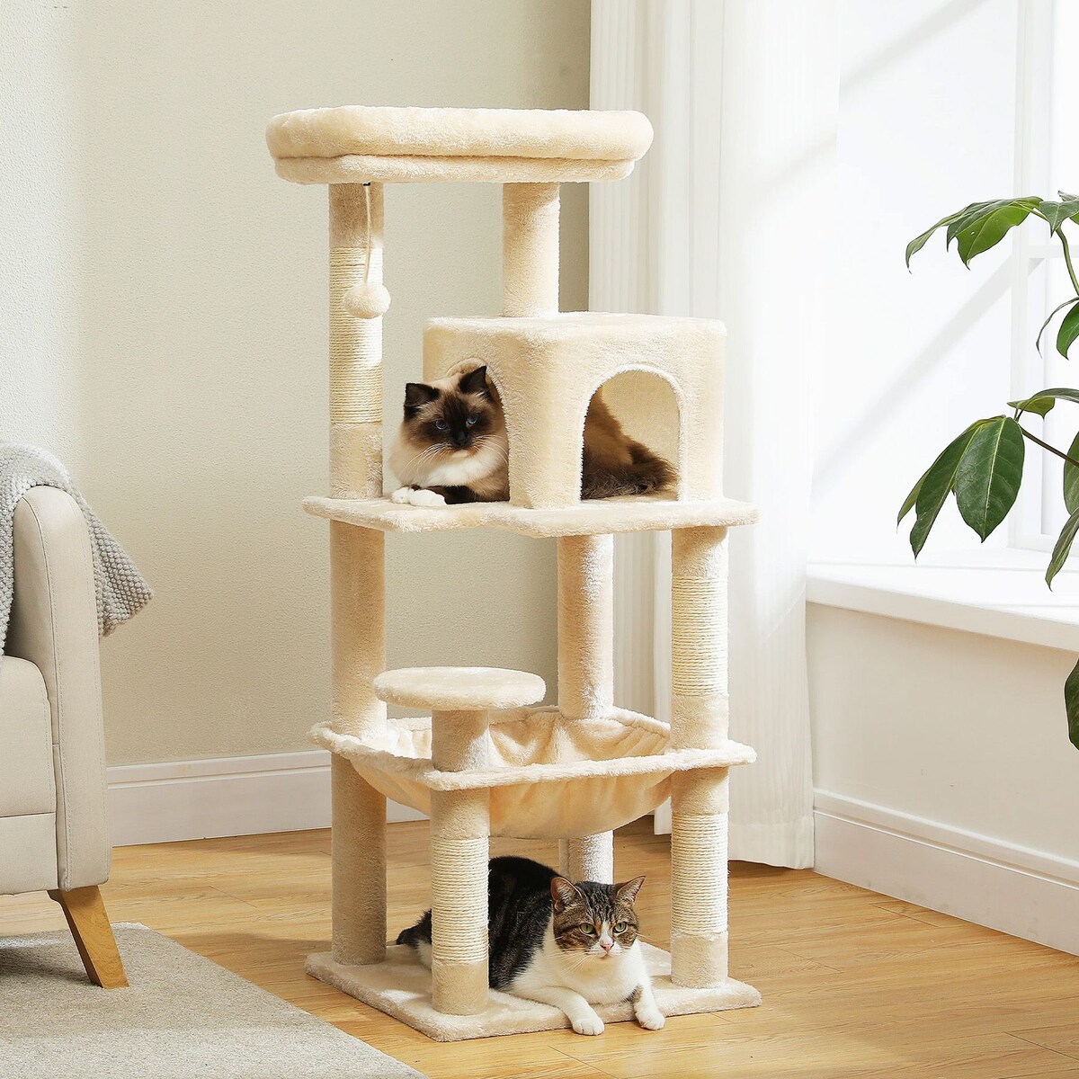 DRAPAK DLA KOTÓW Beżowy P70371