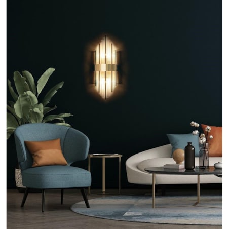 Lampa ścienna ARMANDO-S złota 45 cm