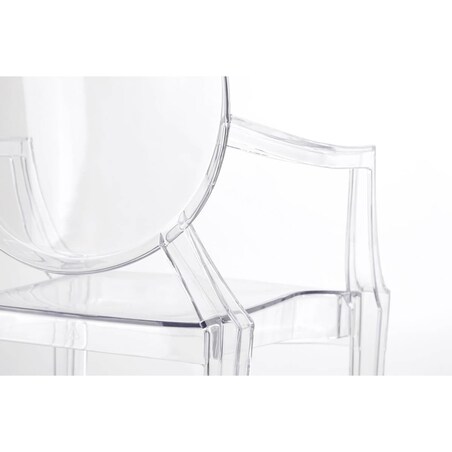 Tarasowe krzesło Louis 124-APC.CLEAR King Home transparentne