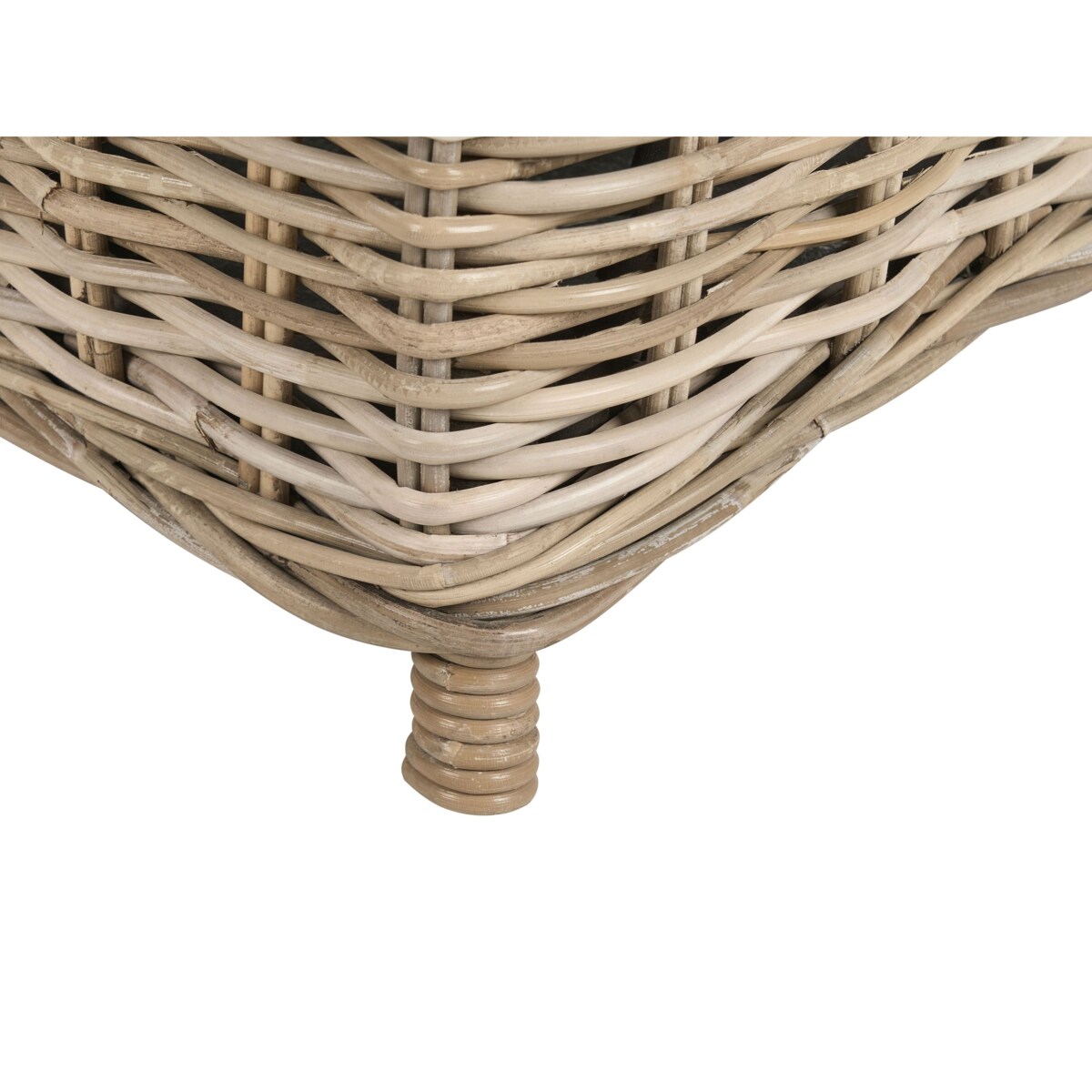 Otomana ogrodowa SUSUA 140 cm Rattan Naturalny