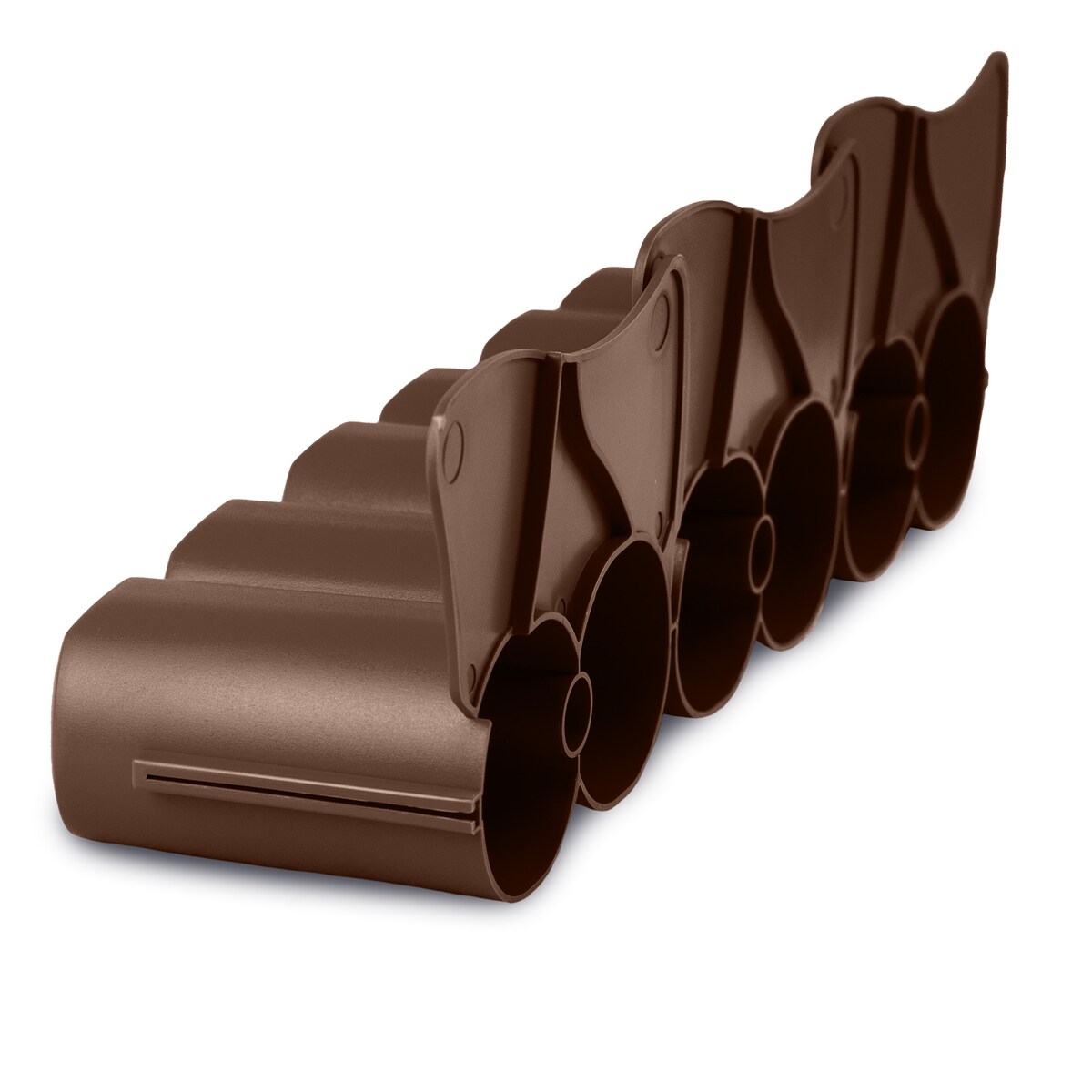 Płotek Ogrodowy 3,02 M Obrzeże Trawnikowe Palisada Brązowy