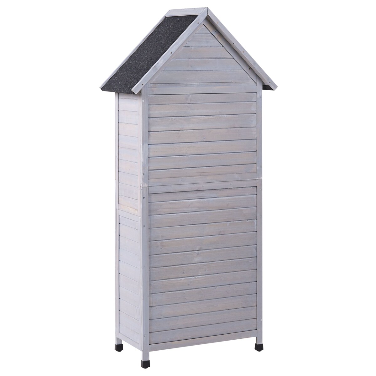 Schowek narzędziowy SENIGA 85 cm 46 cm Drewno jodłowe Szary