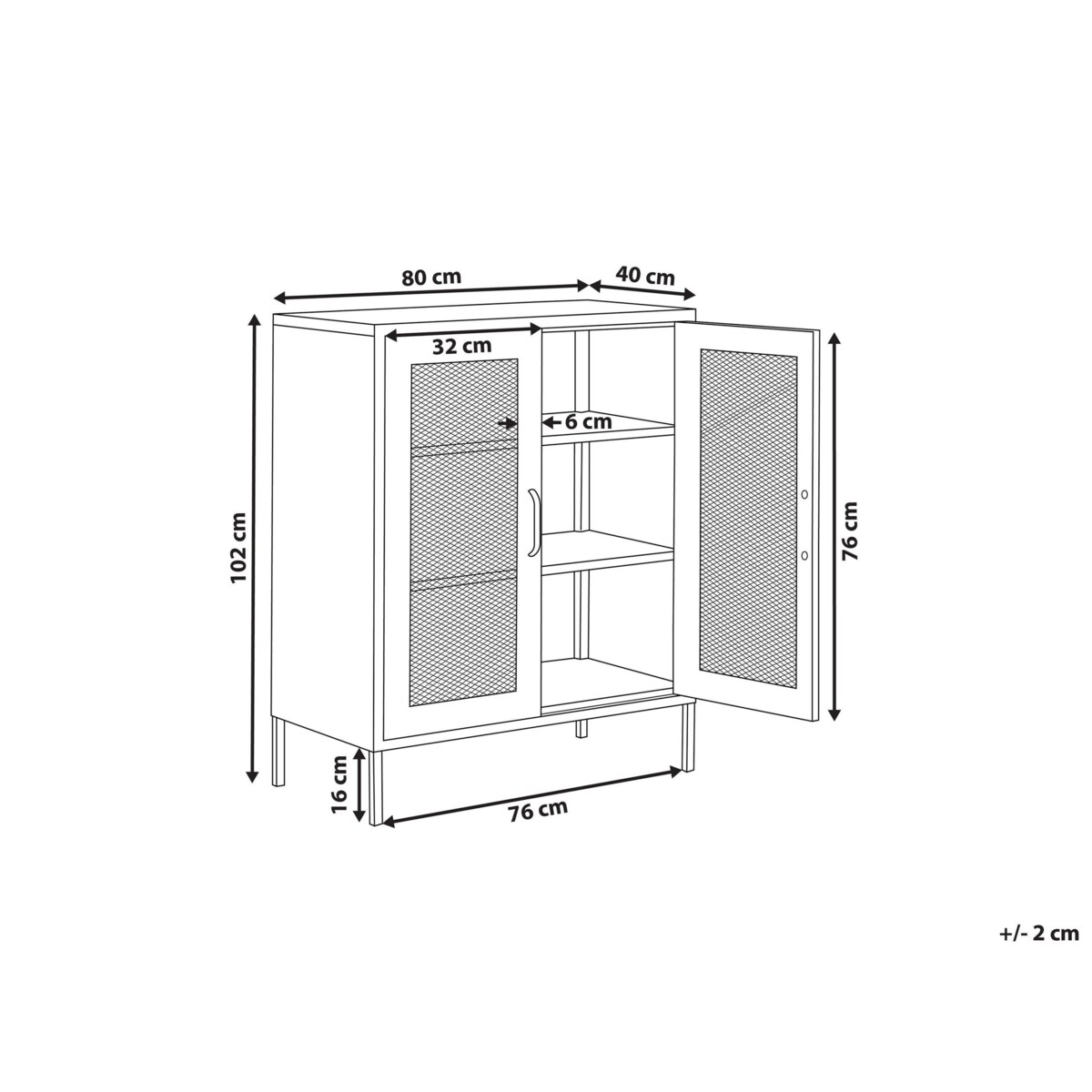 Szafka WAKATIPU Metal Zielony