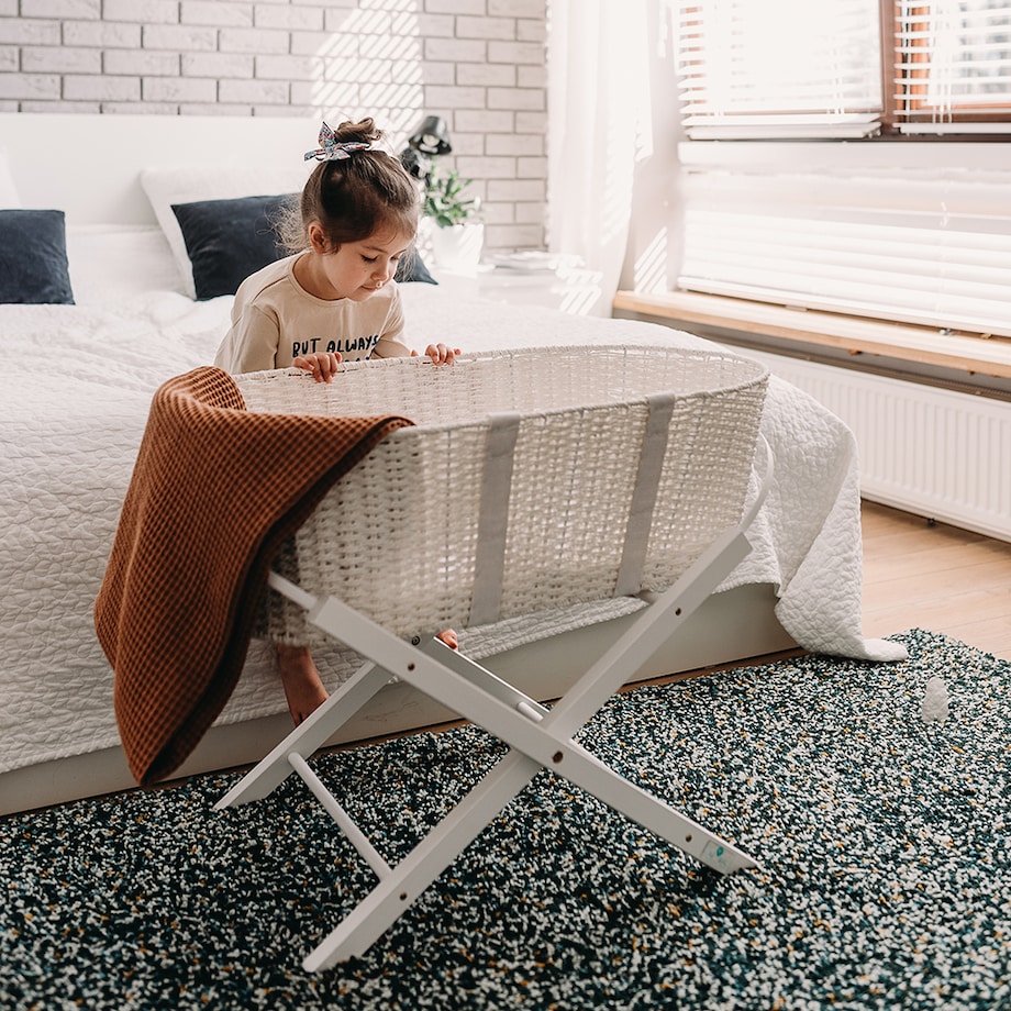 Stojak na kosz Happy Moses - Smart Stand biały