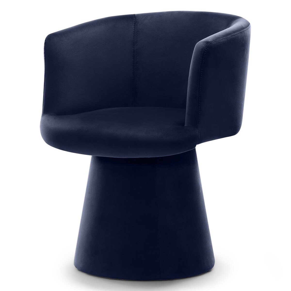 Krzesło obrotowe aksamitne granatowe Nalf