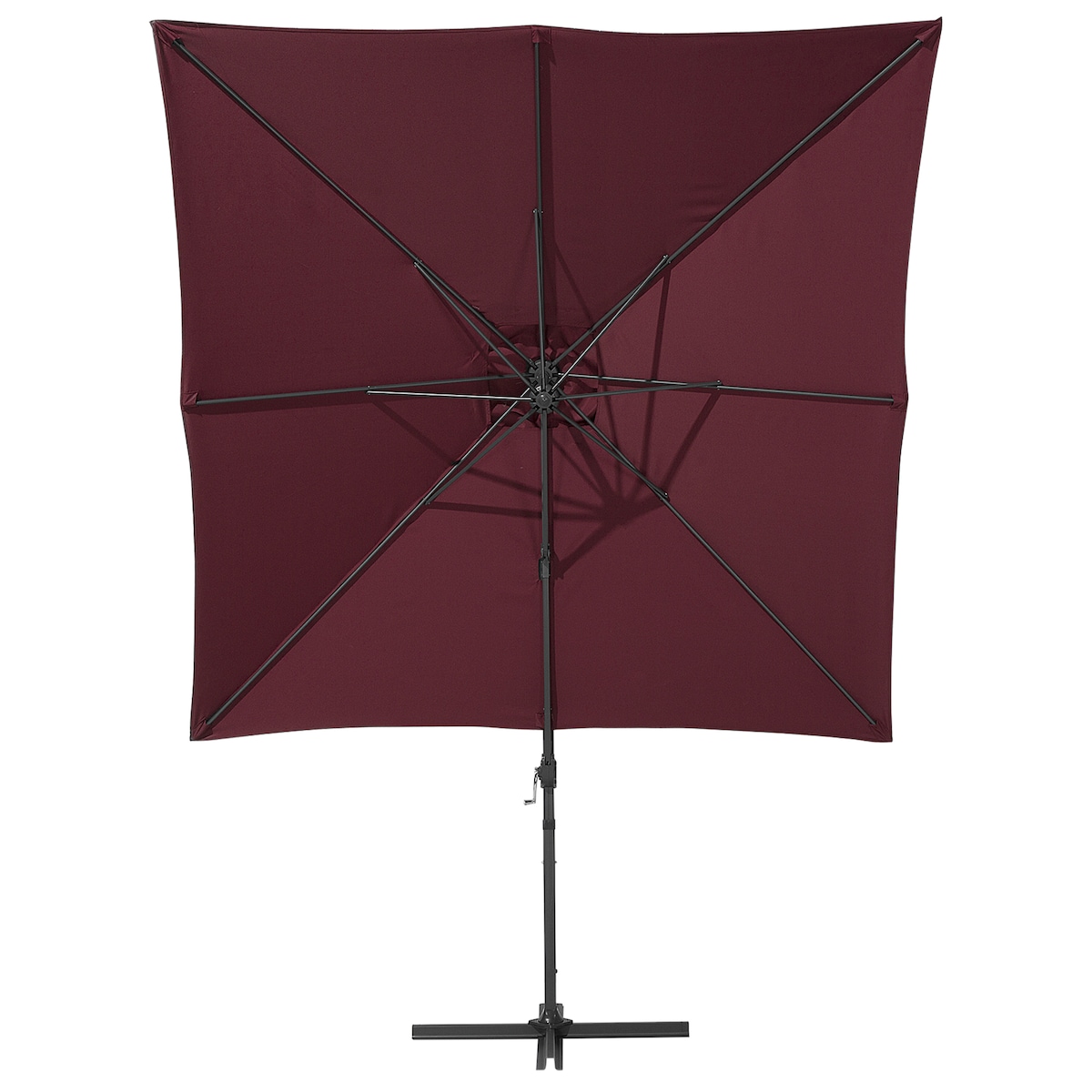 Parasol ogrodowy na wysięgniku 250 cm MONZA Burgundowy