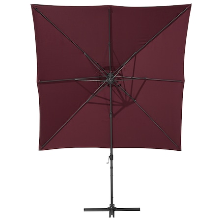 Parasol ogrodowy na wysięgniku 250 cm MONZA Burgundowy