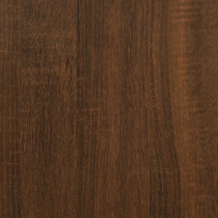 vidaXL Stolik konsolowy z półkami, brązowy dąb, 100x35x75 cm