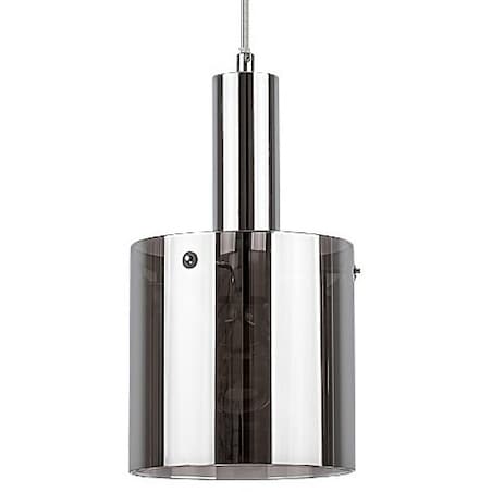 Szklana LAMPA wisząca DONATI 5249 Rabalux loftowa tuba do sypialni chrom