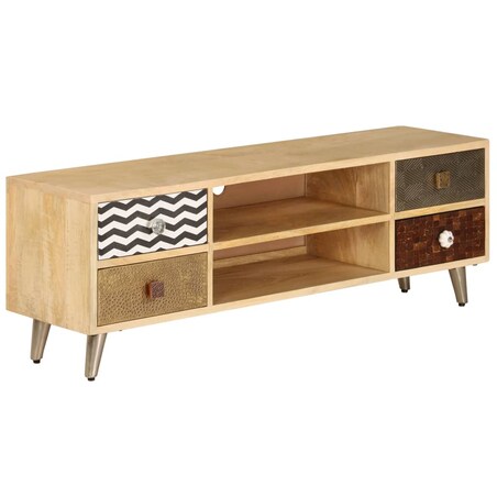 vidaXL Szafka pod TV, 120x30x40 cm, lite drewno mango