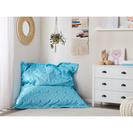 Pokrowiec na fotel worek FUZZY 180 cm 140 cm Błękitny