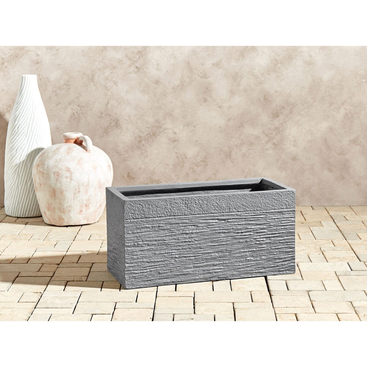 Doniczka 50 x 23 x 24 cm szara MYRA