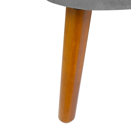 Mała sofa dwuosobowa NAOVA, aksamitne obicie, drewniane nóżki