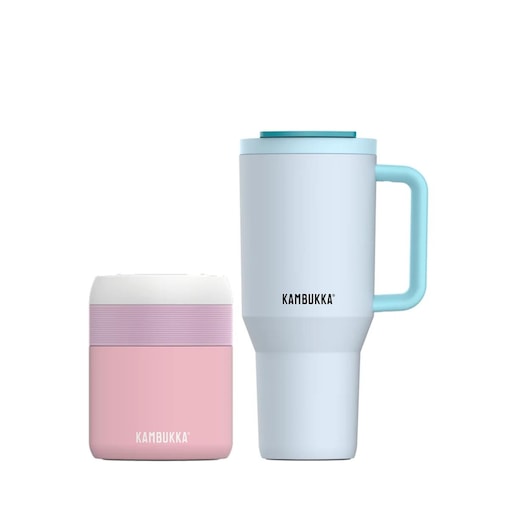 Kubek termiczny 950ml Rio, termos obiadowy 600ml Bora Zestaw Kambukka Nicey Icey