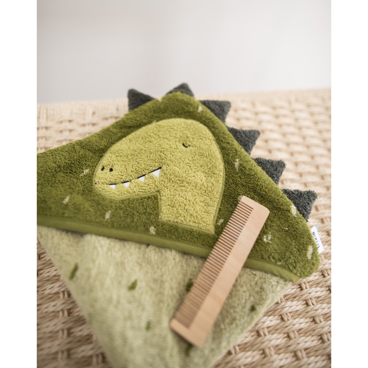 Ręcznik Kąpielowy z Kapturem 75 x 75 cm - Dinozaur