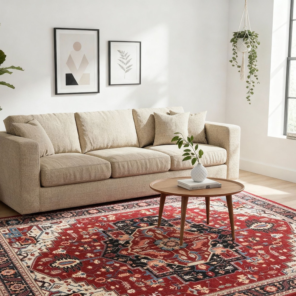 Dywan Klasyczny Sereno 200x300 cm Velvet Czerwony