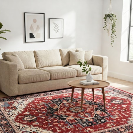 Dywan Klasyczny Sereno 200x300 cm Velvet Czerwony