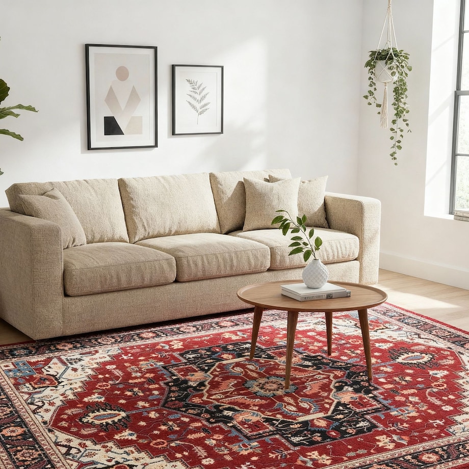 Dywan Klasyczny Sereno 200x300 cm Velvet Czerwony