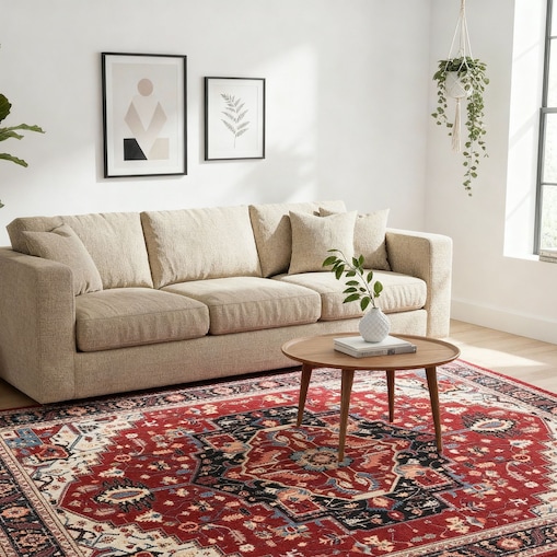 Dywan Klasyczny Sereno 200x300 cm Velvet Czerwony