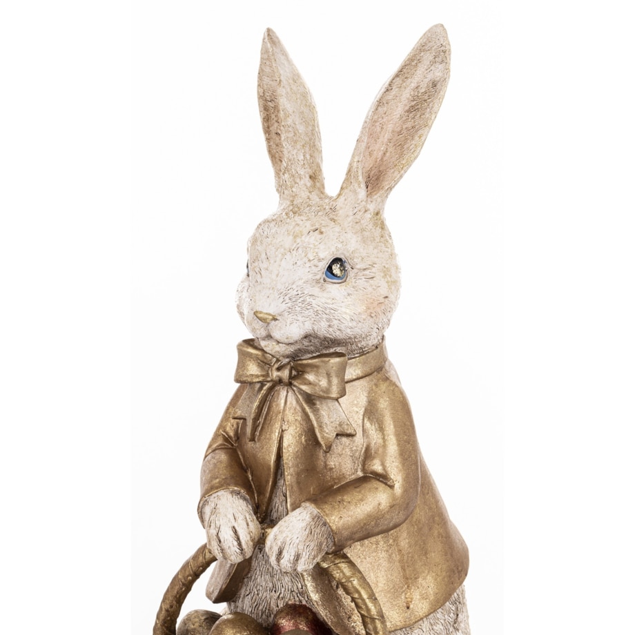 Dekoracja - królik z koszykiem pisanek 50x17x28 cm TRUSIS