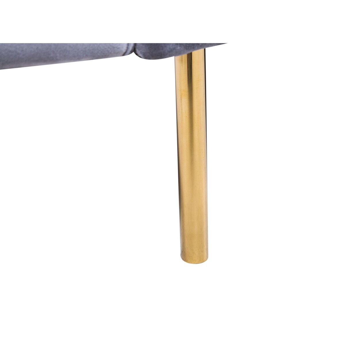 Sofa rozkładana welurowa szara VISNES