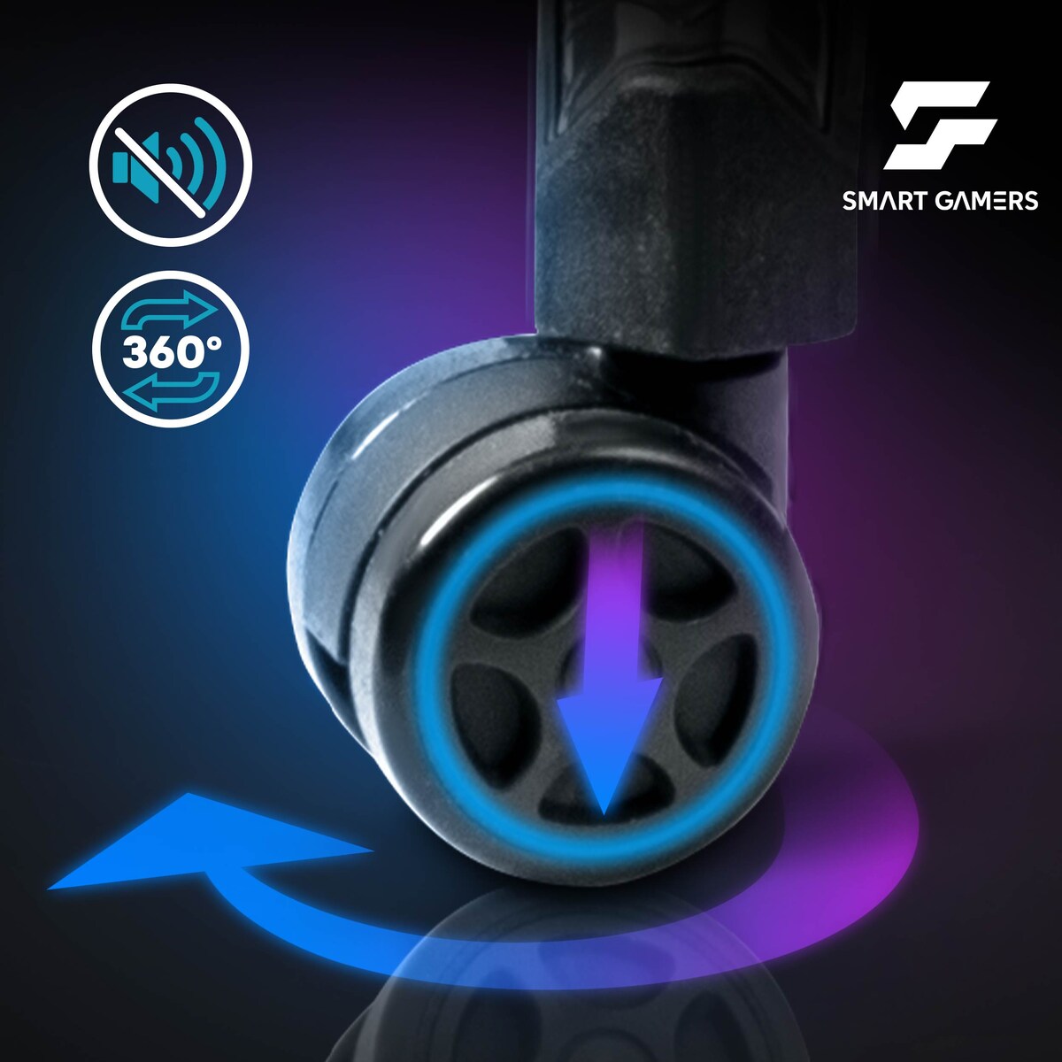 Fotel gamingowy obrotowy dla gracza Sofotel Furon czarny