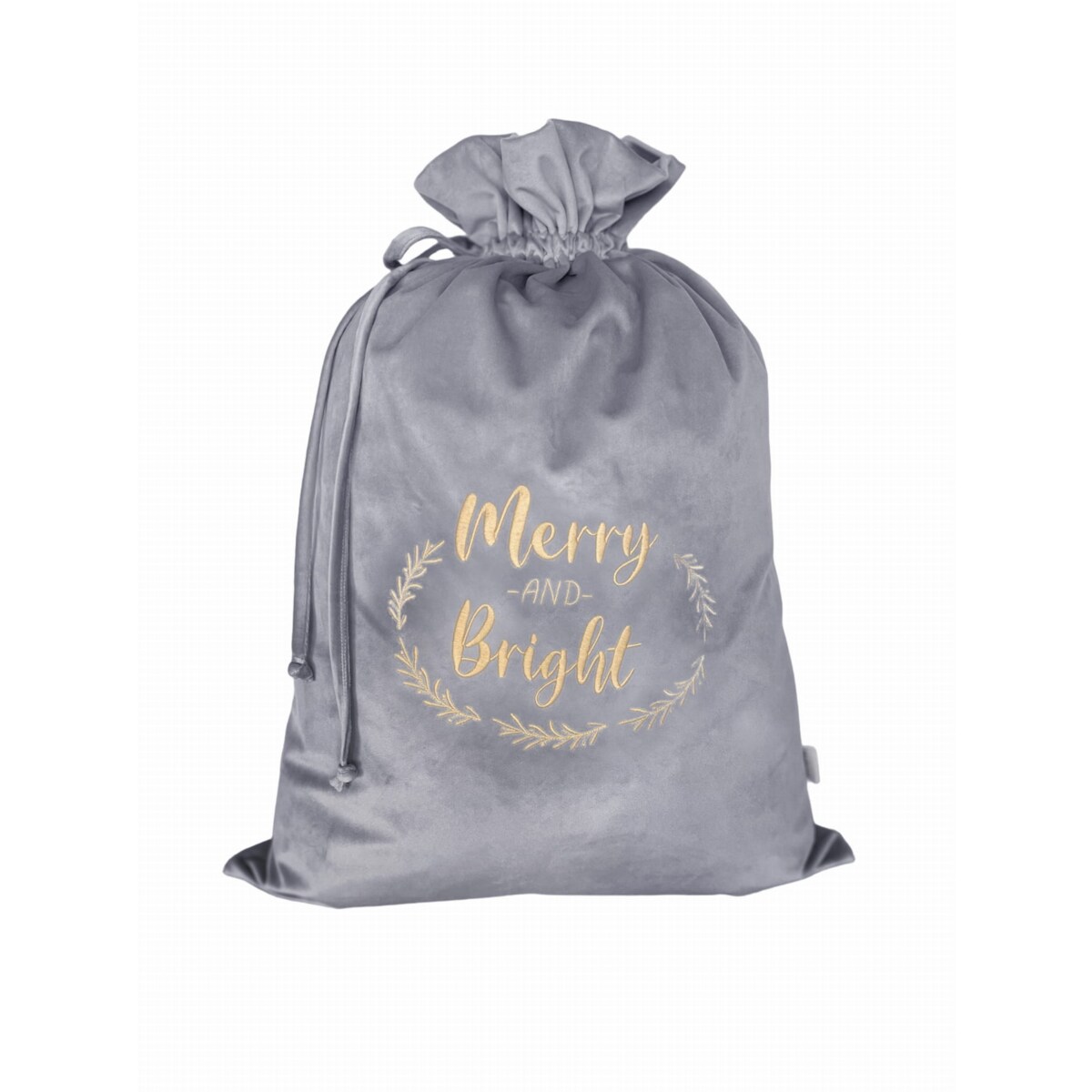 Christmas bag silver grey - WŁASNY TEKST