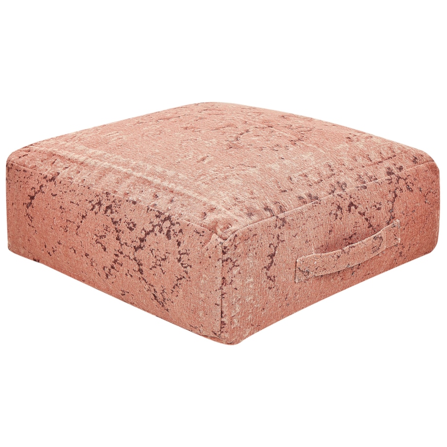 Poduszka podłogowa bawełniana 50 x 50 x 20 cm jasnoczerwona SHASA