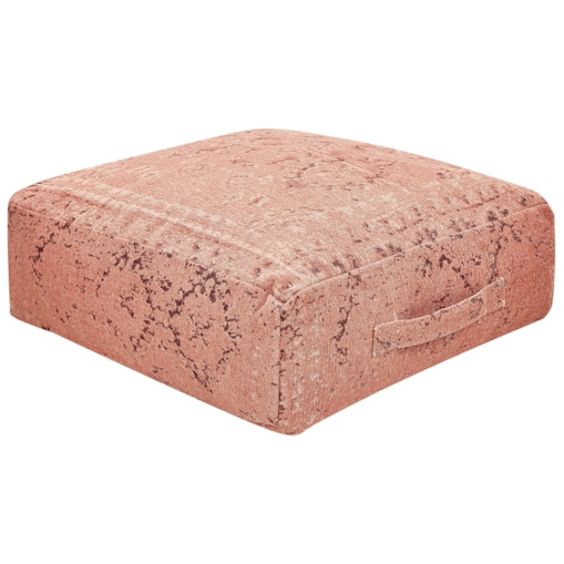 Poduszka podłogowa bawełniana 50 x 50 x 20 cm jasnoczerwona SHASA