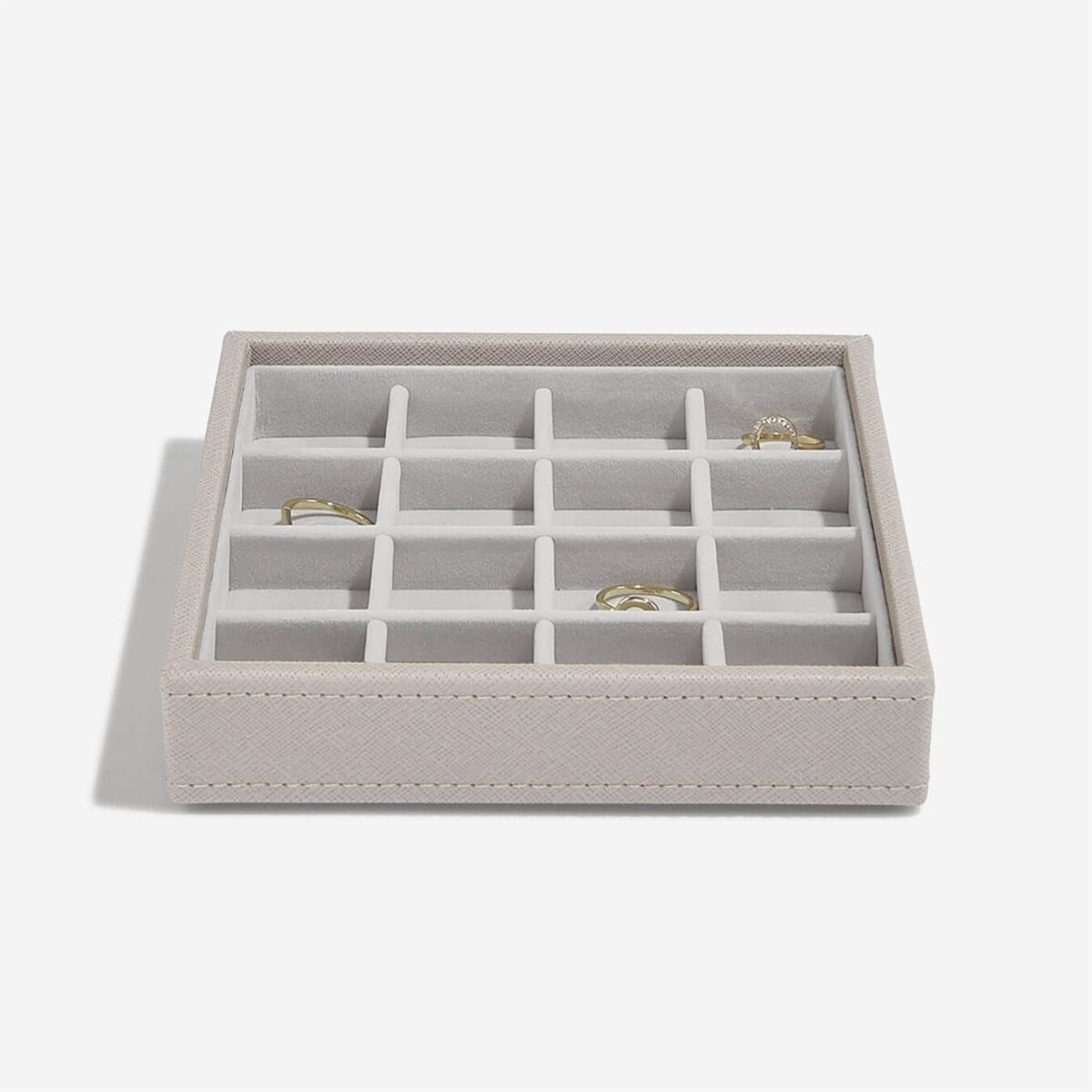 Szkatułka na charmsy Stackers 16 komorowa taupe