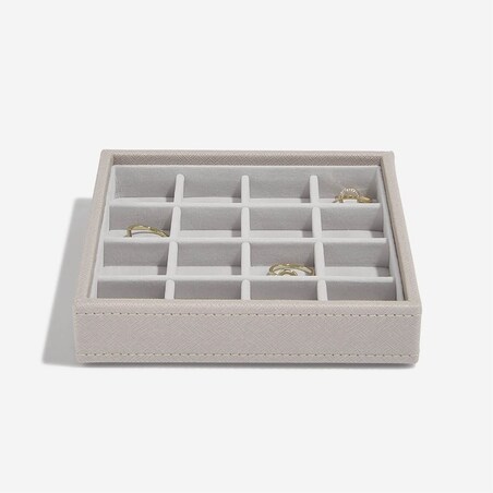 Szkatułka na charmsy Stackers 16 komorowa taupe